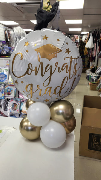 18 Inch Congrats Grad Script Foil Balloon
