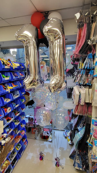 Multicoloured Confetti Latex Balloons (6pk)