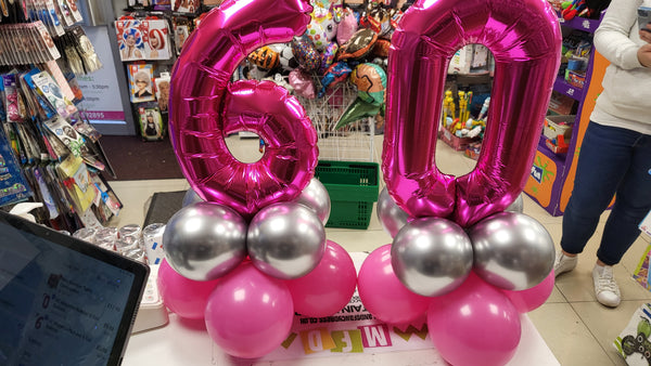 16 Inch Magenta Number 6 Foil Balloon