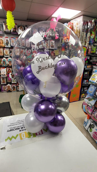 Mother's Day Personalised 20" Bubble Balloon Centrepiece