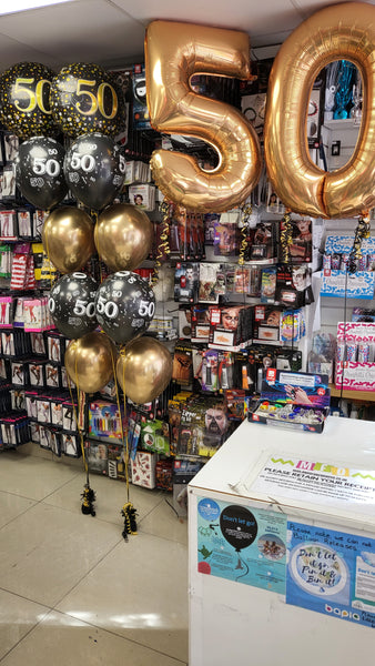 26 Inch Metallic Gold Number 0 Foil Balloon