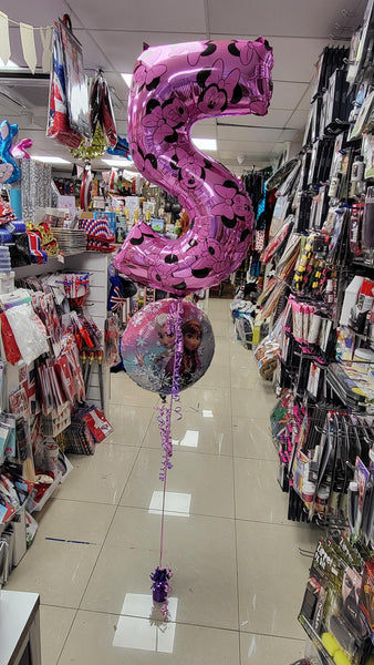 26 Inch Pink Minnie Mouse Number 5 Foil Balloon
