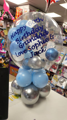 Personalised 20" Bubble Balloon Centrepiece