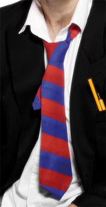 School Tie, Blue & Red