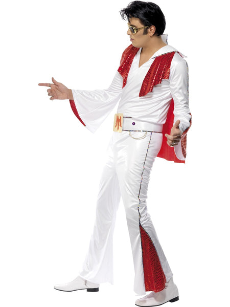 Elvis White Cape Costume