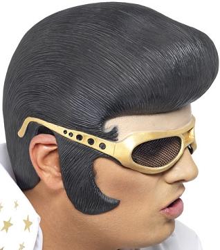 Elvis Rubber Headpiece & Shades