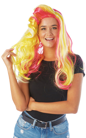 UV Rainbow Wig