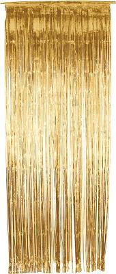 Gold Tinsel Shimmer Curtain