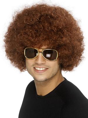 Brown Deluxe Funky Afro Wig