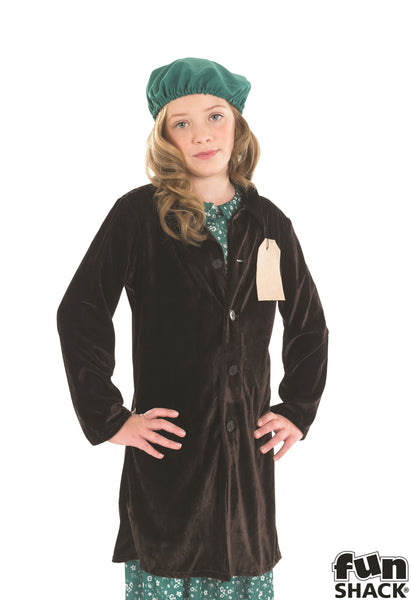 Evacuee School Girl Coat Costume