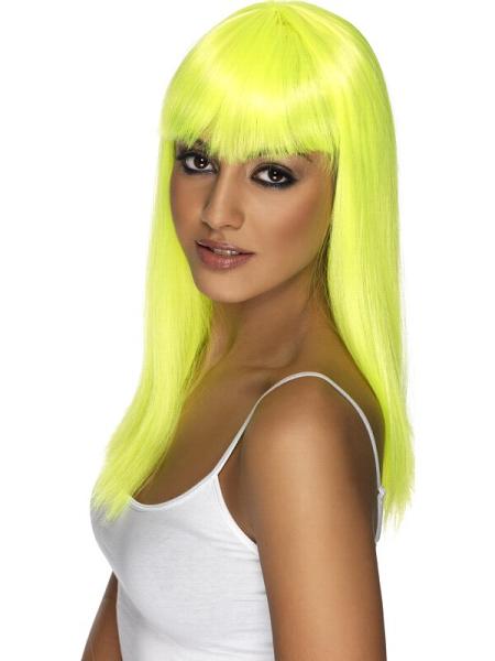 Neon Yellow Glamourama Wig
