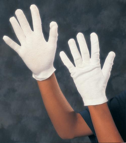 Child's White Cotton Gloves