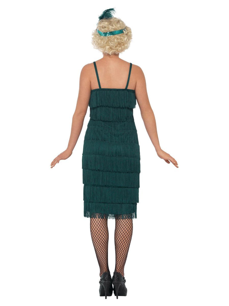 Long Green Flapper Costume Midlands Fancy Dress Redditch Long Green Flapper Costume Midlands Fancy Dress Redditch