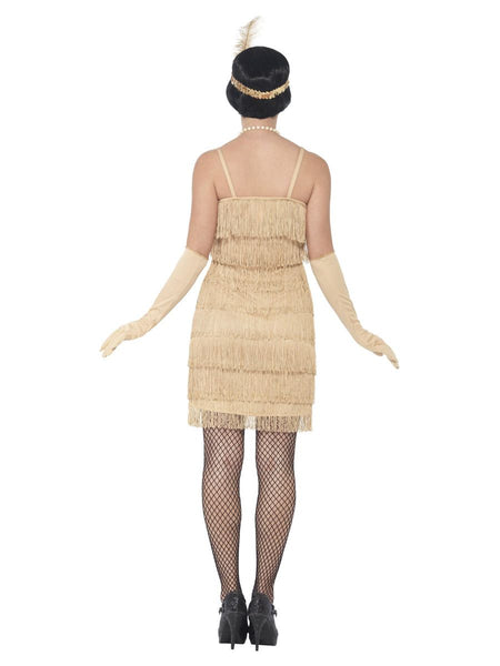 Short Gold Flapper Costume