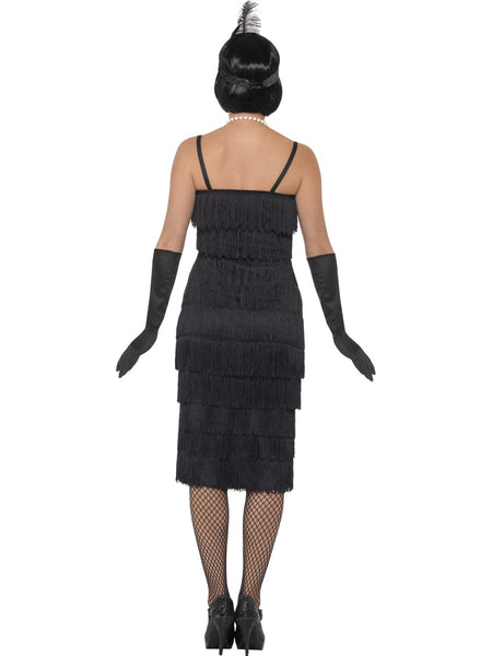 Long Black Flapper Costume