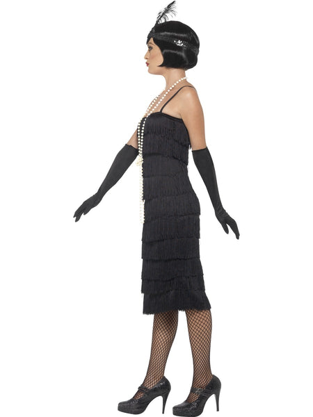 Long Black Flapper Costume