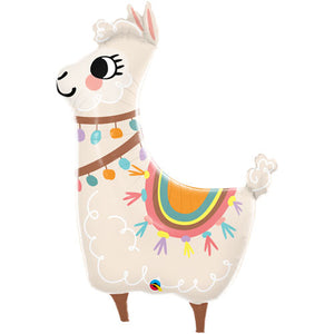 45" Loveable Llama Supershape Foil Balloon