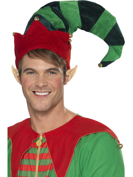 Plush Elf Hat with Bells