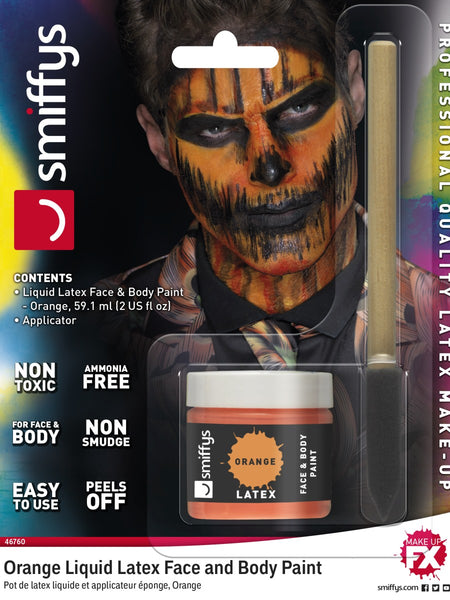 Orange Liquid Latex Face & Body Paint