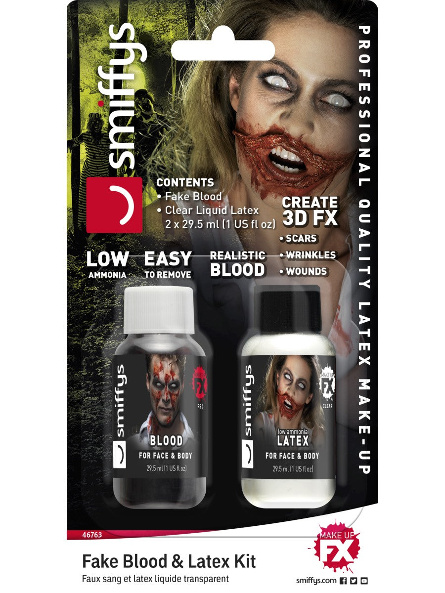 Fake Blood & Liquid Latex Kit