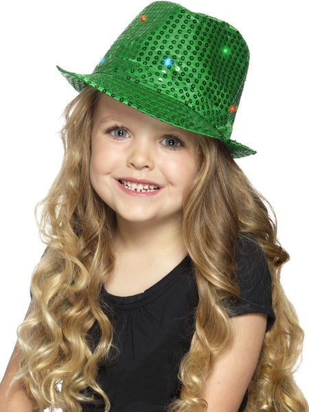 Green Flashing Sequin Trilby