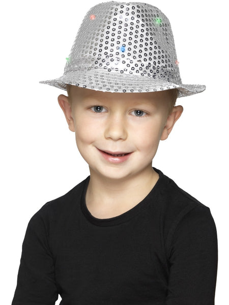 Silver Flashing Sequin Trilby