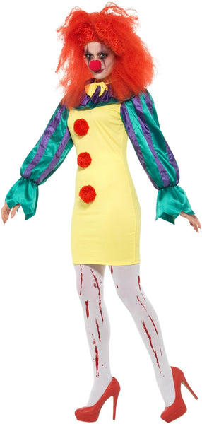 Classic Horror Clown Lady Costume