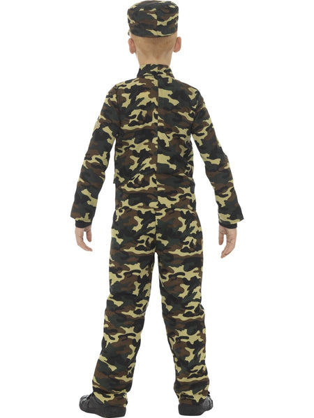 Camouflage Military Boy Costume