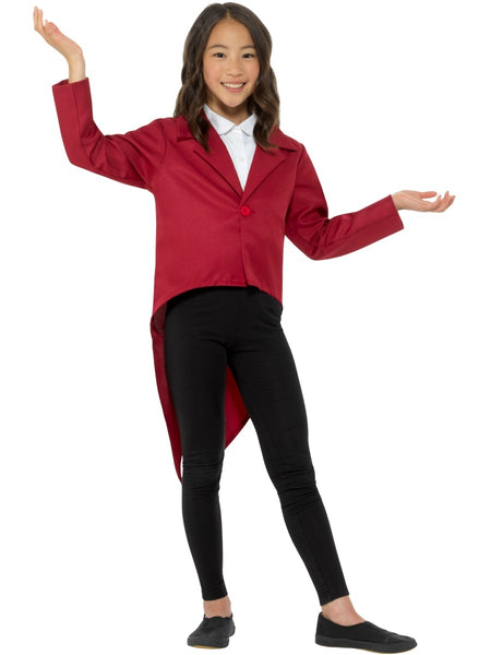 Unisex Children's Red Tailcoat