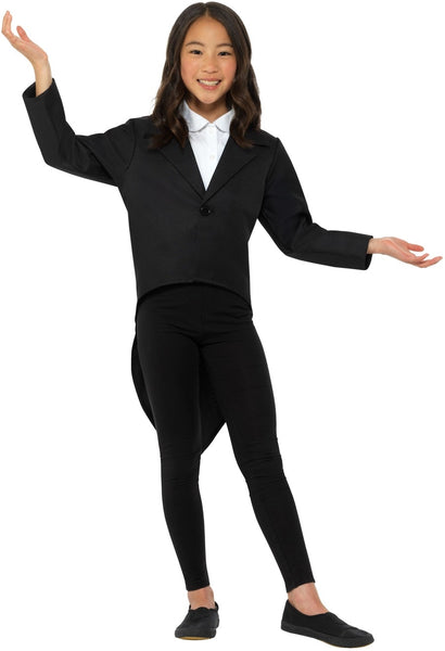 Unisex Children's Black Tailcoat