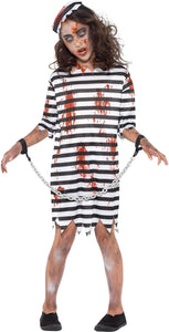 Zombie Convict Girl Costume