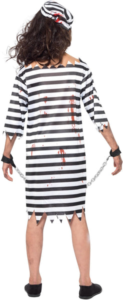 Zombie Convict Girl Costume