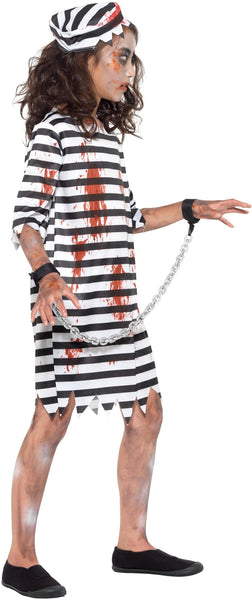 Zombie Convict Girl Costume