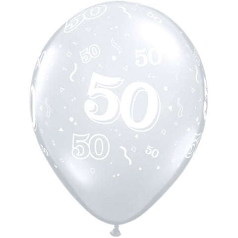 Clear 50-a-round Latex Balloons
