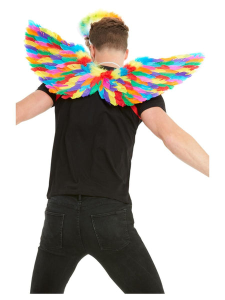 Rainbow Feather Wings