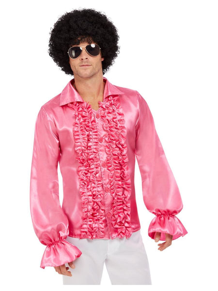 60's Pink Ruffled Shirt