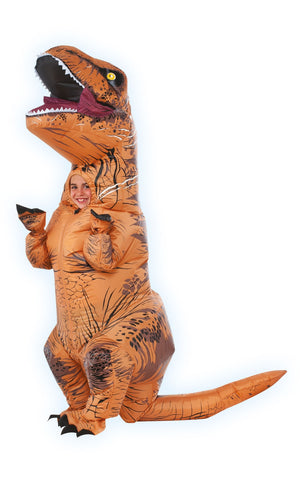 Child's Jurassic World Inflatable Tyrannosaurus Rex Costume