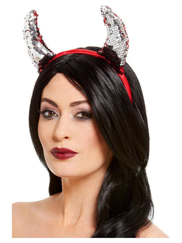 Reversible Sequin Devil Horns