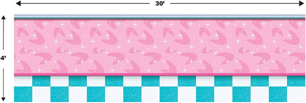 1950s Soda Shop Insta-Theme Room Roll