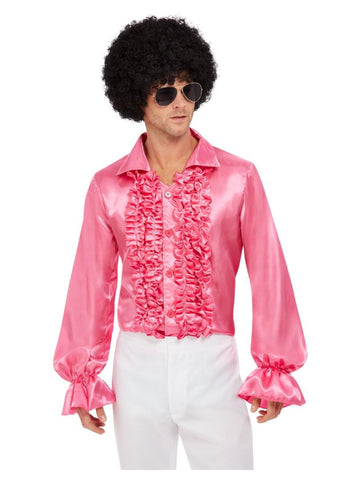 60's Pink Ruffled Shirt