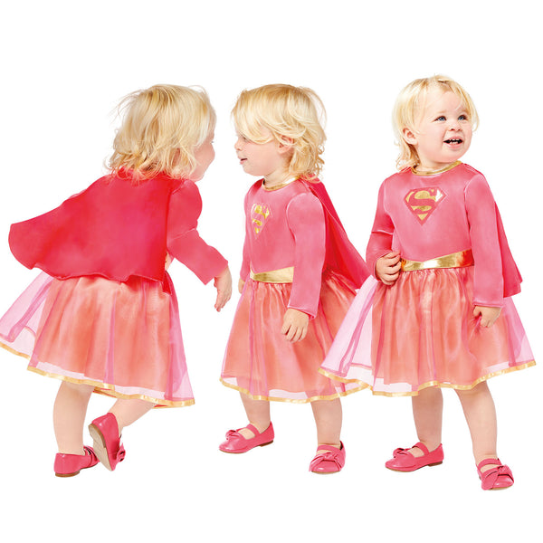 Pink Supergirl Toddler Costume