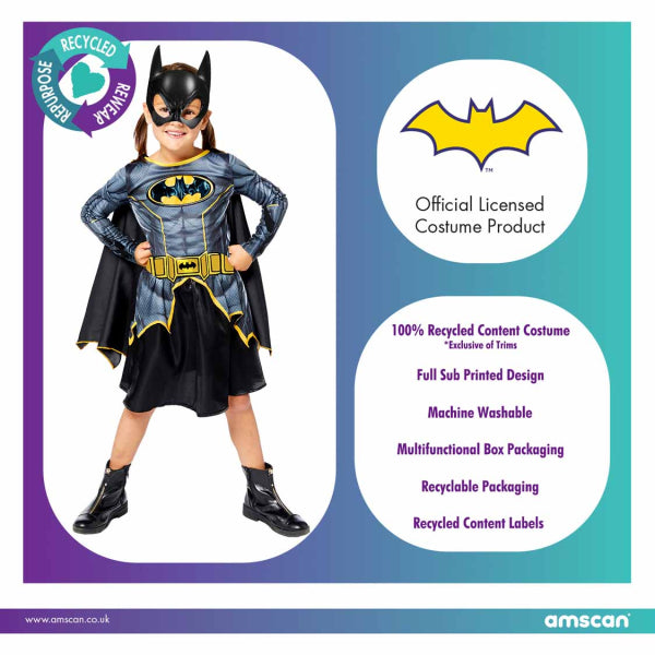 Child's Sustainable Batgirl Costume