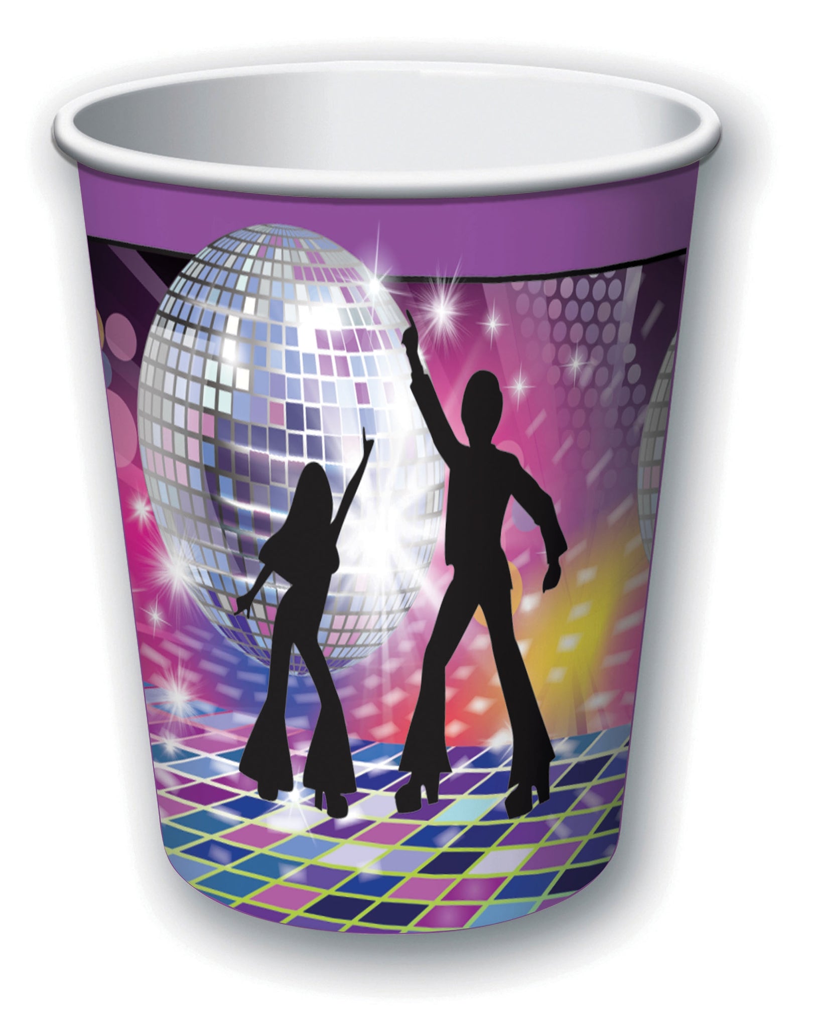 70s Disco 9oz Paper Cups (8pk)