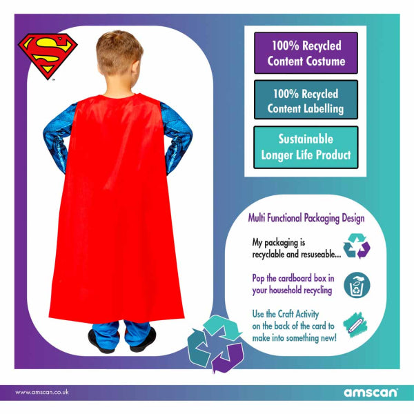 Child's Sustainable Superman Costume