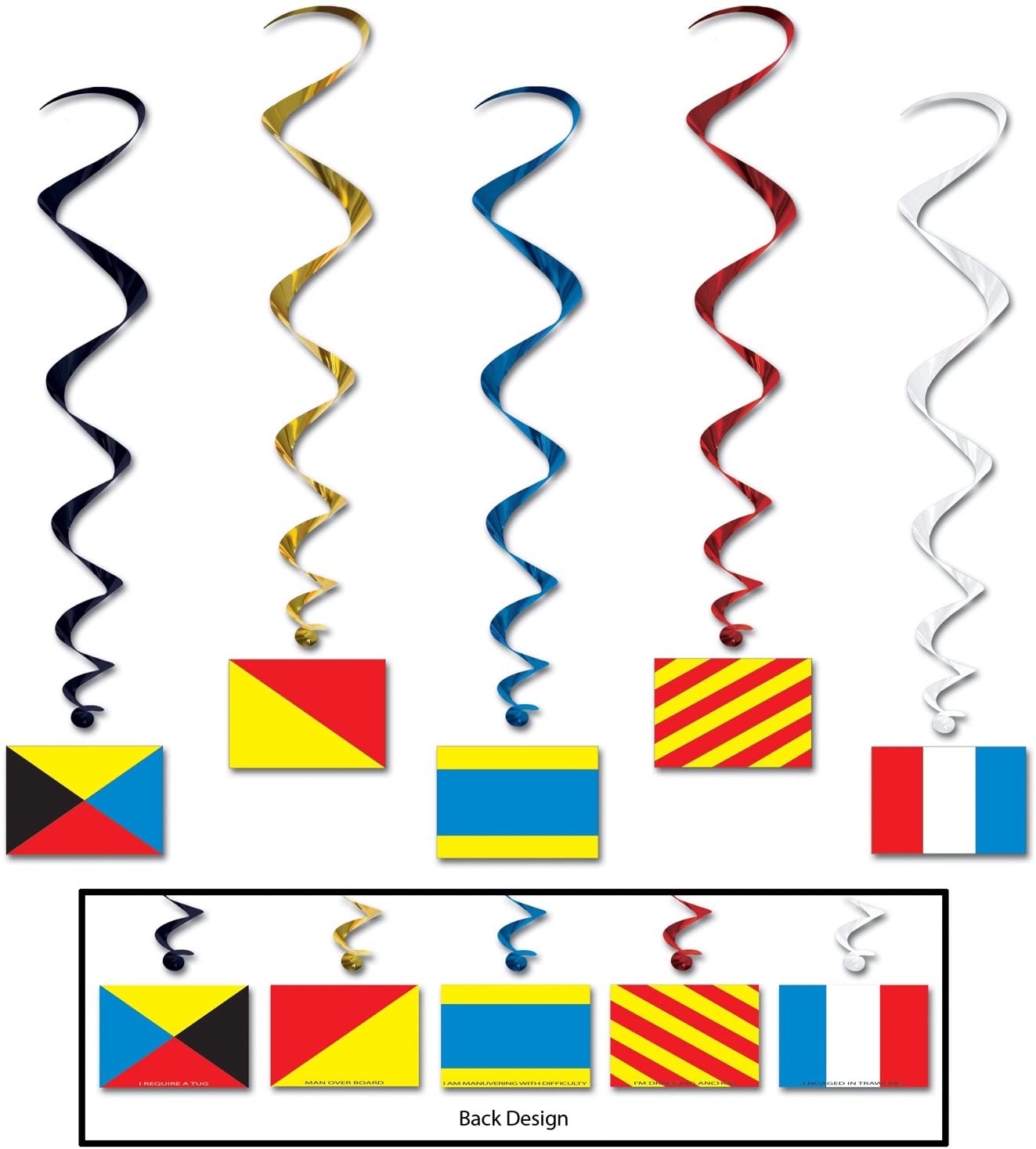 Nautical Flag Whirls