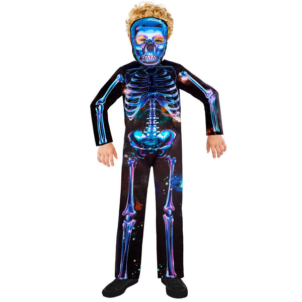 Sustainable Neon Skeleton Costume