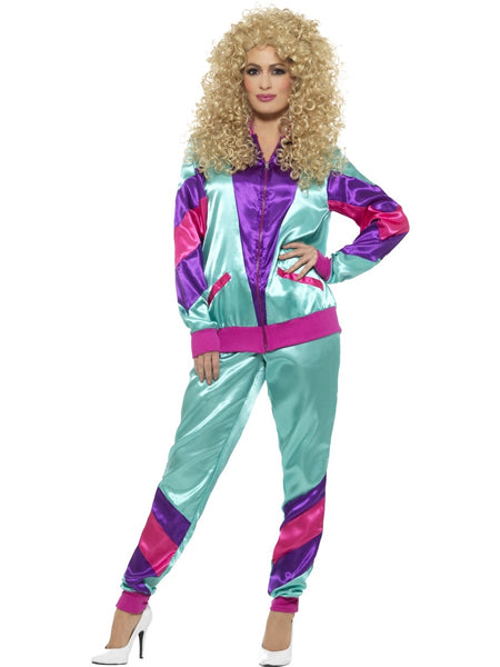 Ladies 80s Fashion Shell Suit Costume
