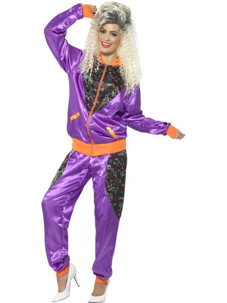 Ladies Retro Shell Suit Costume