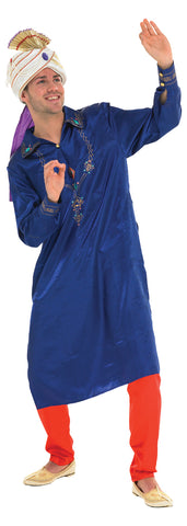Blue Bollywood Man Costume