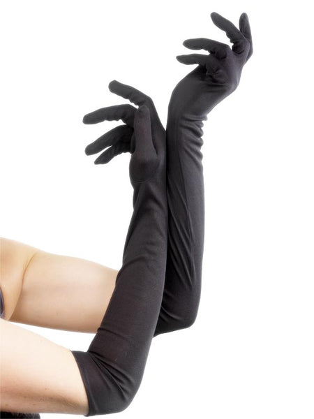 Long Black Gloves